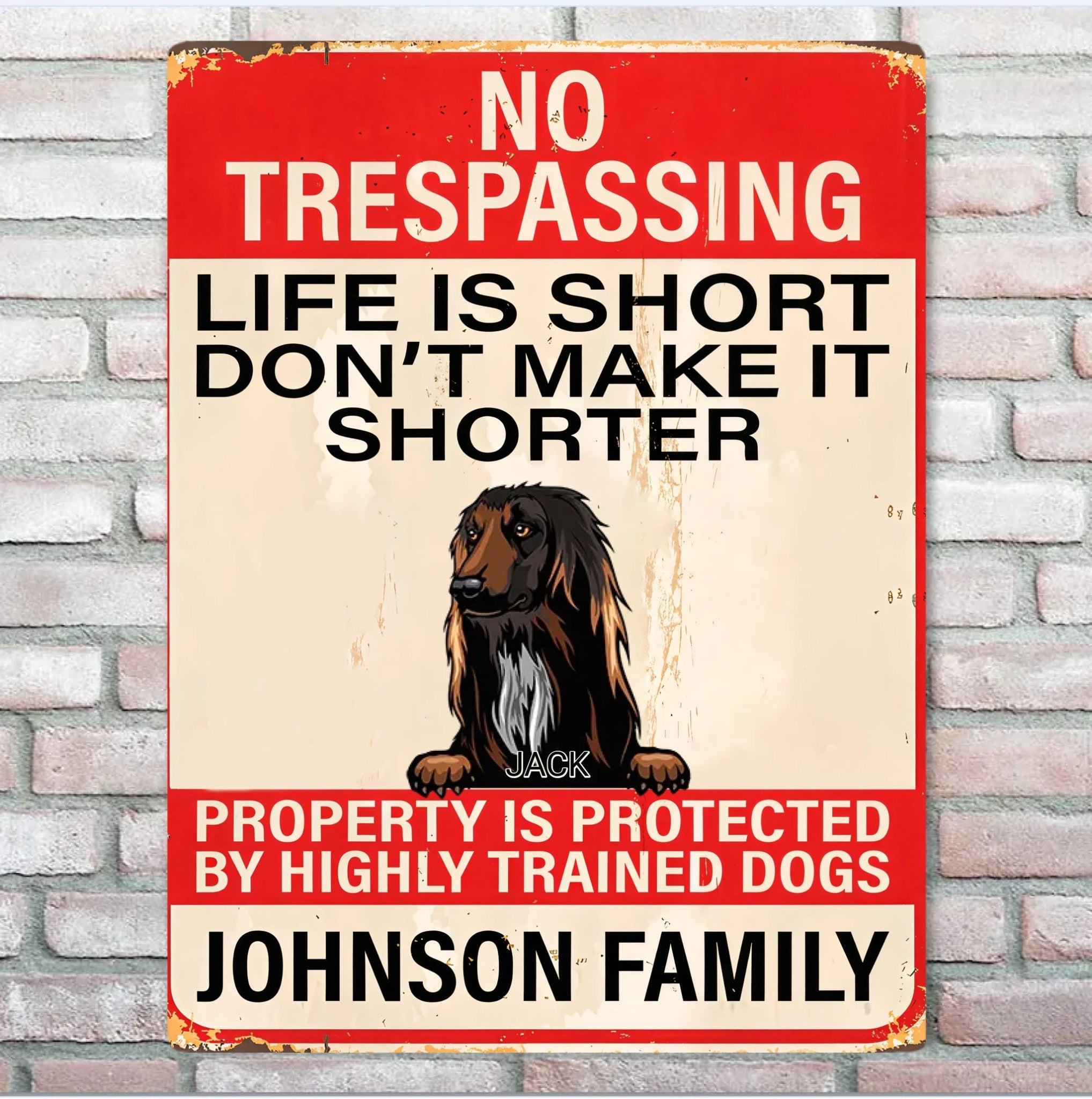Life ls Short - Personalized Dog Rectangle Metal sign 737233 - 737238 - DiyGiftly