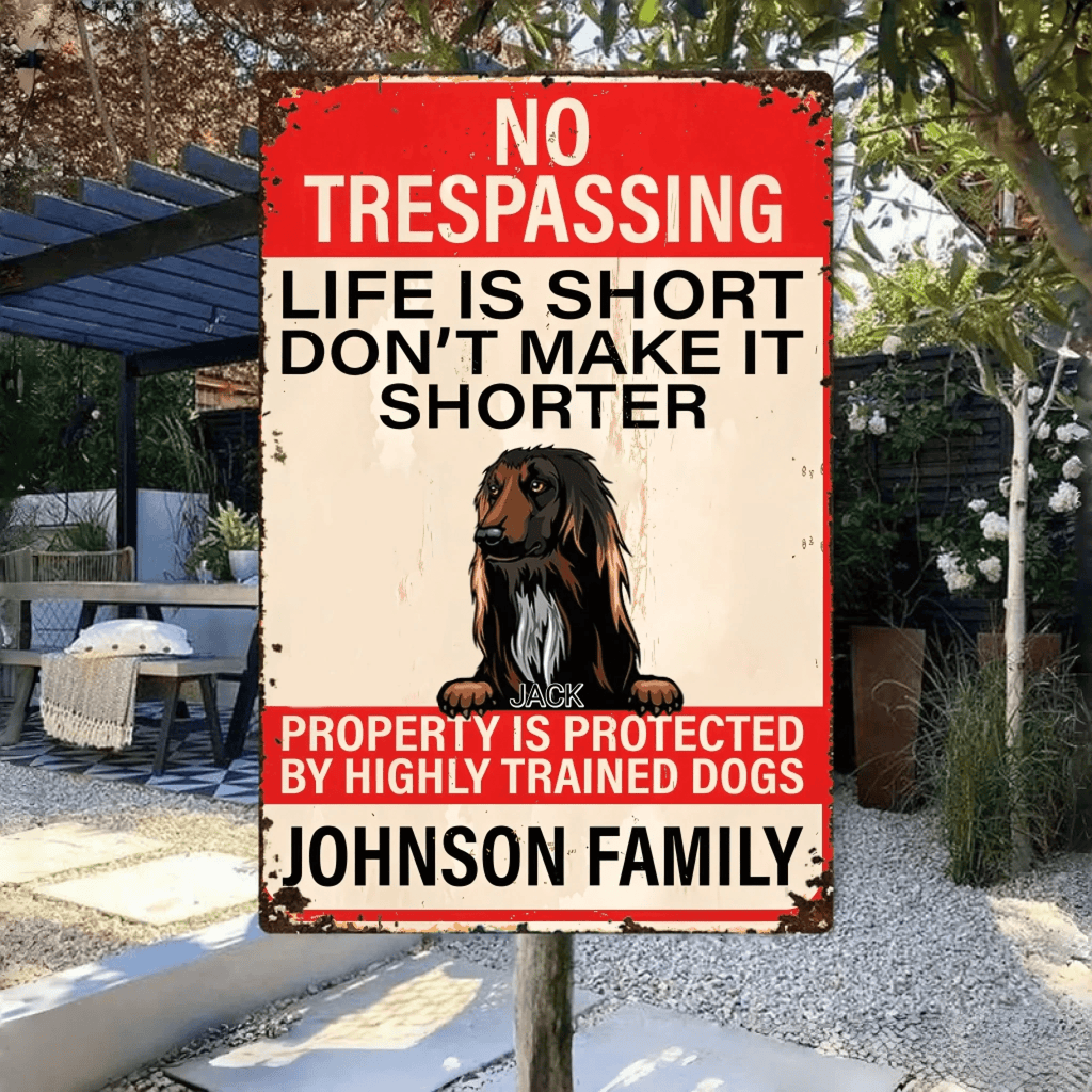 Life ls Short - Personalized Dog Rectangle Metal sign 737233 - 737238 - DiyGiftly