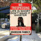 Life ls Short - Personalized Dog Rectangle Metal sign 737233 - 737238 - DiyGiftly