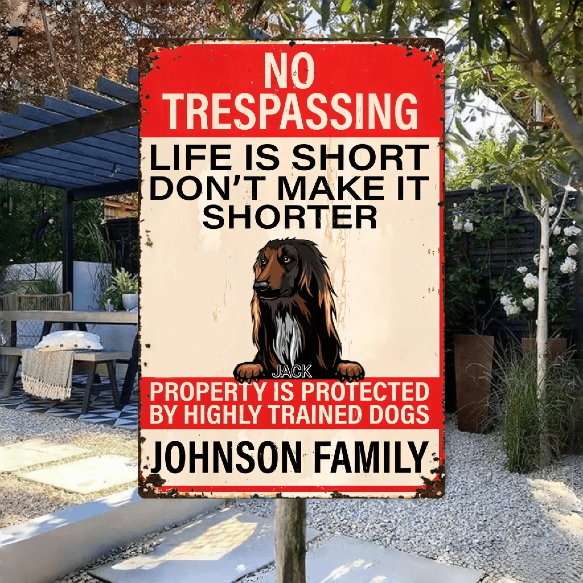 Life ls Short - Personalized Dog Rectangle Metal sign 737233 - 737238 - DiyGiftly