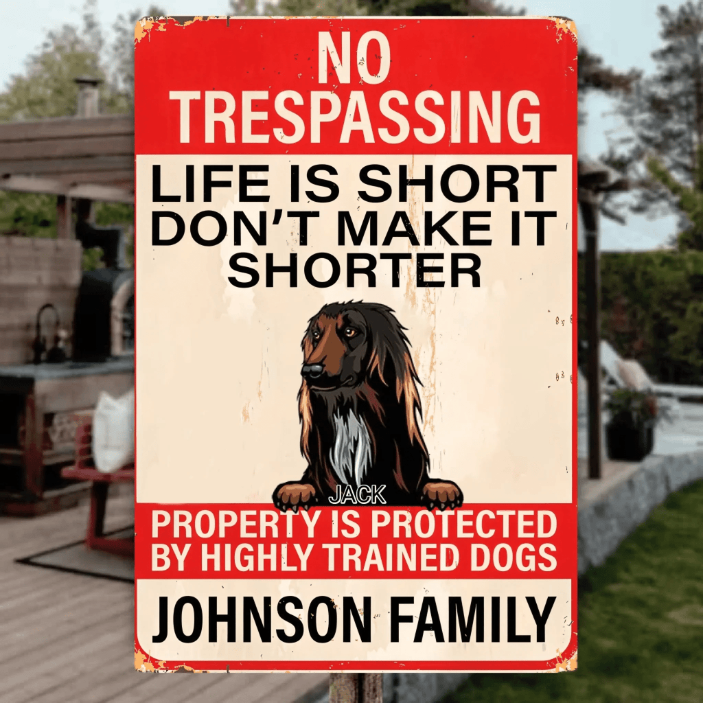 Life ls Short - Personalized Dog Rectangle Metal sign 737233 - 737238 - DiyGiftly