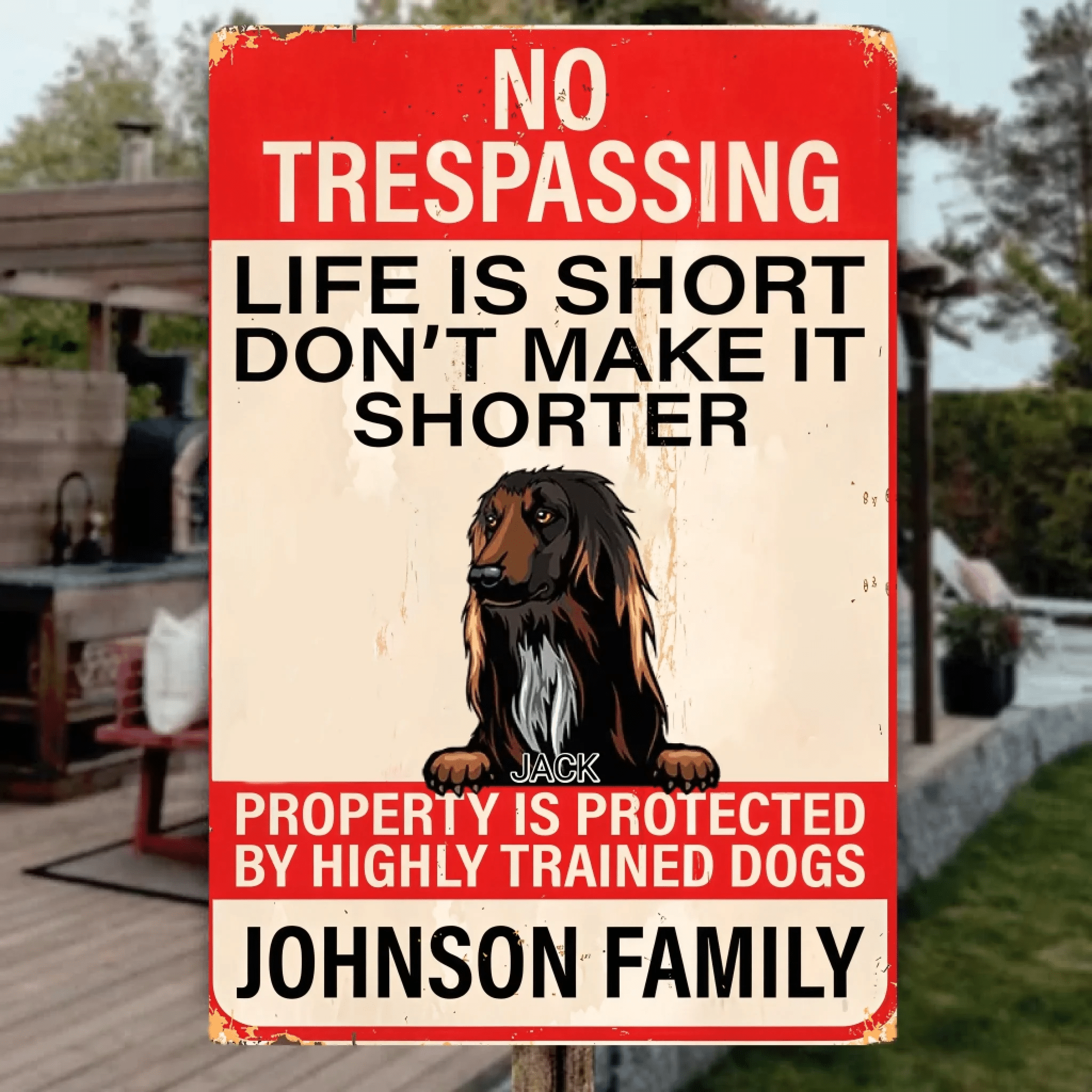 Life ls Short - Personalized Dog Rectangle Metal sign 737233 - 737238 - DiyGiftly
