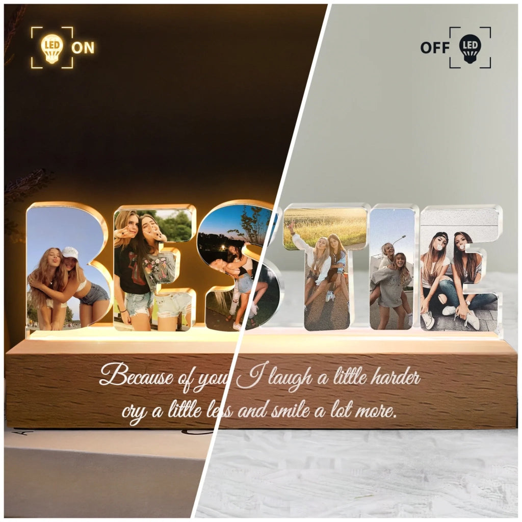 custom photo personalized led night light acrylic