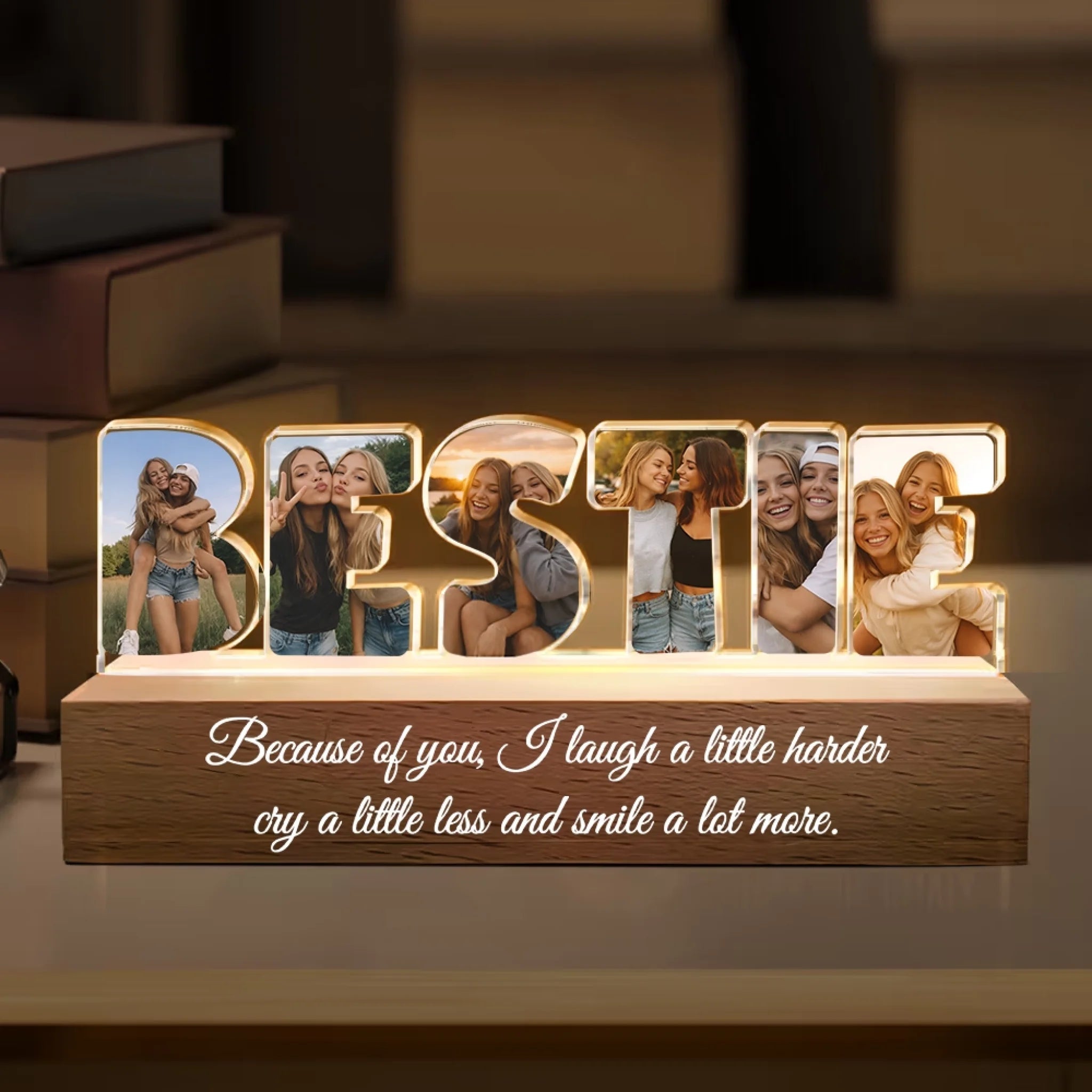 personalized led night light custom photo acrylic
