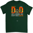 Firefighter Dad T shirt Personalized Name Apparel Cotton Gift gift ready
