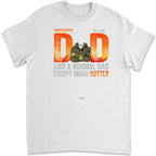 Firefighter Dad T shirt Personalized Name Apparel Cotton Gift xl