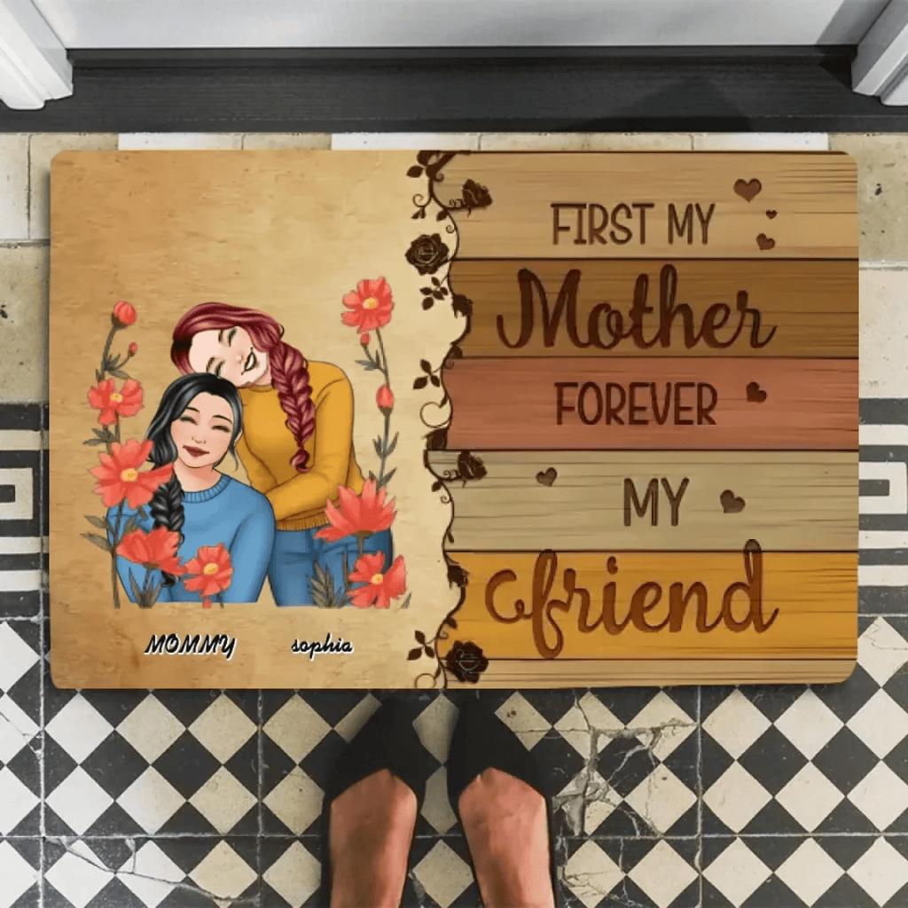 Like Mother Like Daughters Family Portrait - Personalized Mat 706142 - D - DiyGiftly