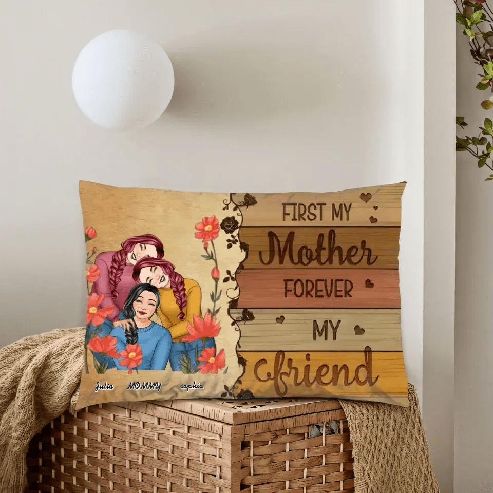 Like Mother Like Daughters Family Portrait - Personalized Mother Pillow 714419 - B - DiyGiftly