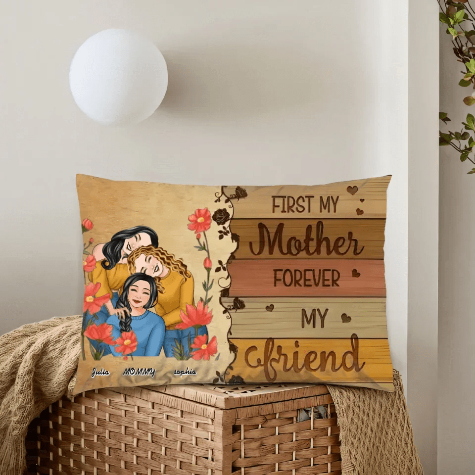 Like Mother Like Daughters Family Portrait - Personalized Mother Pillow 714419 - B - DiyGiftly