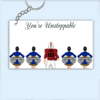 Lonely Warrior - Personalized keychain 737903 - DiyGiftly