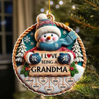 personalized ornament love being a grandma 3d acrylic design grandparents day gift