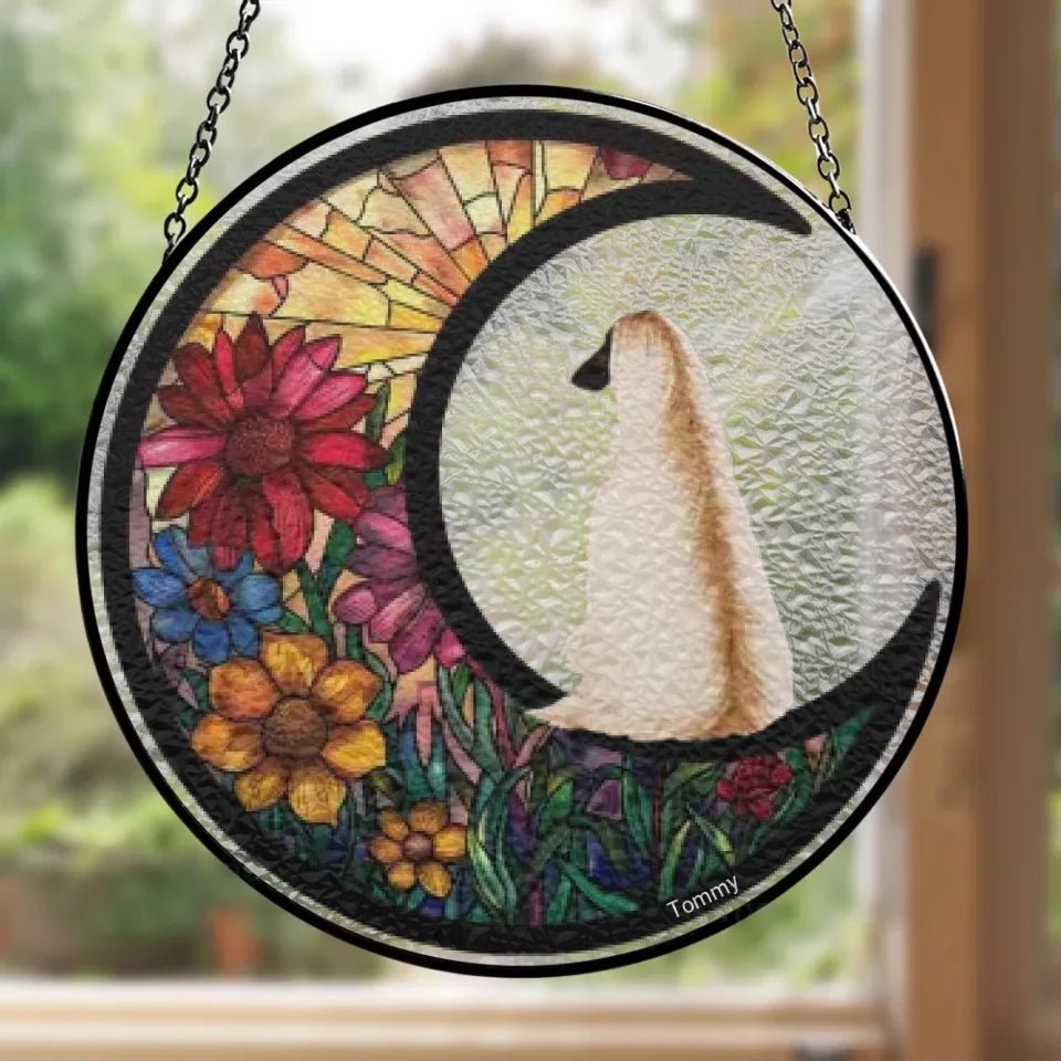 personalized design suncatcher ornament loss of dog gift window hanging keepsake personalized preview