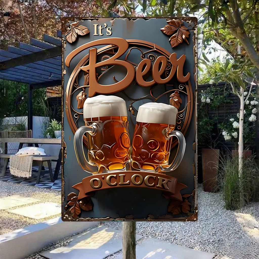 Love Drinking - Personalized Beer Rectangle Metal Sign 736201 - 736483 - DiyGiftly