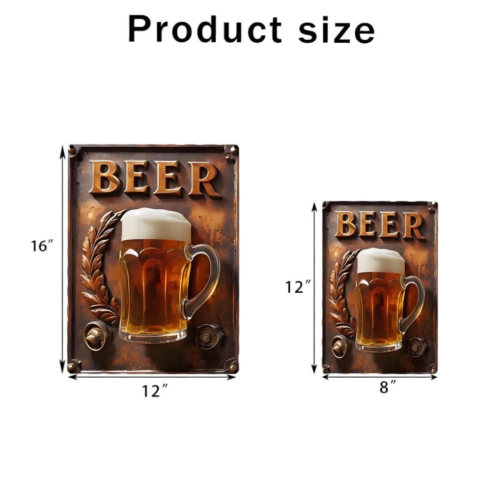 Love Drinking - Personalized Beer Rectangle Metal Sign 736201 - 736483 - DiyGiftly