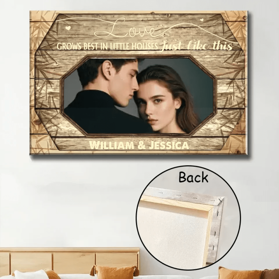 Love Grows Best - Personalized Couple Poster 741130 - 741135 - DiyGiftly