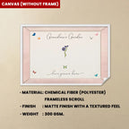 Love Grows In Grandma's Garden - Personalized Wrapped Canvas 713178 - 713257 - DiyGiftly