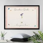 Love Grows In Grandma's Garden - Personalized Wrapped Canvas 713178 - 713257 - DiyGiftly