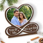 Love Is You - Personalized Custom 2 - Layer Wood Plaque With Flat Base 750537 - DiyGiftly