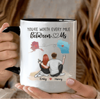 Ceramic Coffee Mugs long distance gift Pink 11oz
