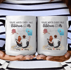 Personalized His and Hers Design Ceramic Coffee Mugs valentines day gift