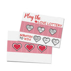 Love Lottery Scratch Card Play The LOVE LOTTERY Funny Gift Valentine's Day Surprise Gift - DiyGiftly