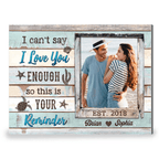 Love Reminder Personalized Anniversary Canvas Print for Couple – Custom Photo Wall Art with Names and Date, Romantic Gift for Husband, Wife, or Newlyweds, Perfect for Wedding, Engagement, Valentine’s Day, or Home Decor 722048 - DiyGiftly