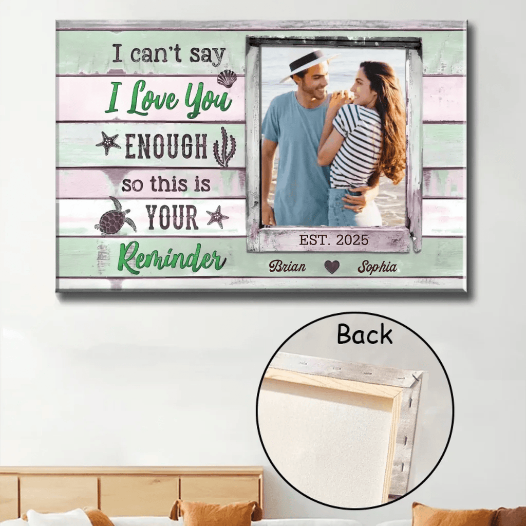 Love Reminder Personalized Anniversary Canvas Prints For Couple 761982 - DiyGiftly