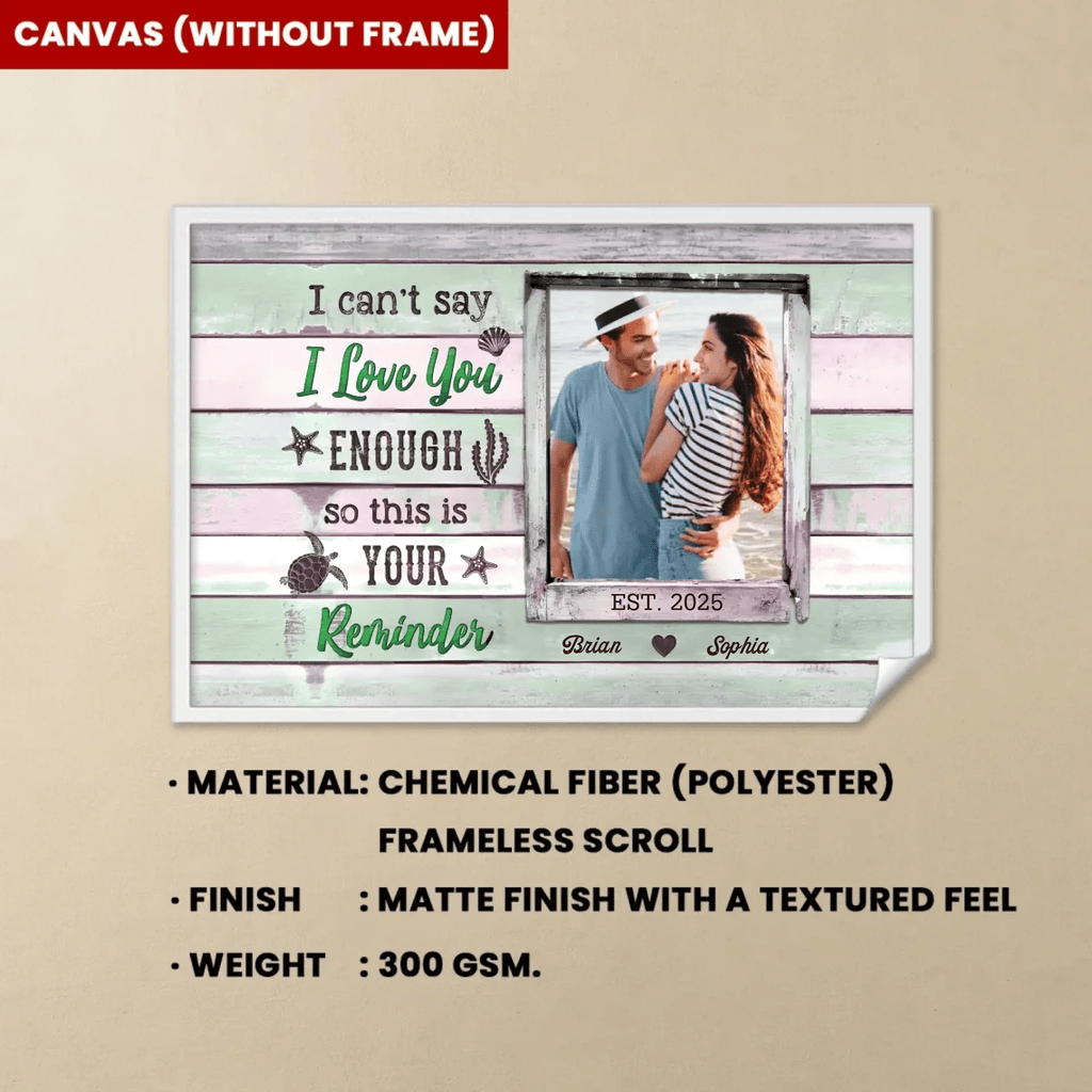 Love Reminder Personalized Anniversary Canvas Prints For Couple 761982 - DiyGiftly