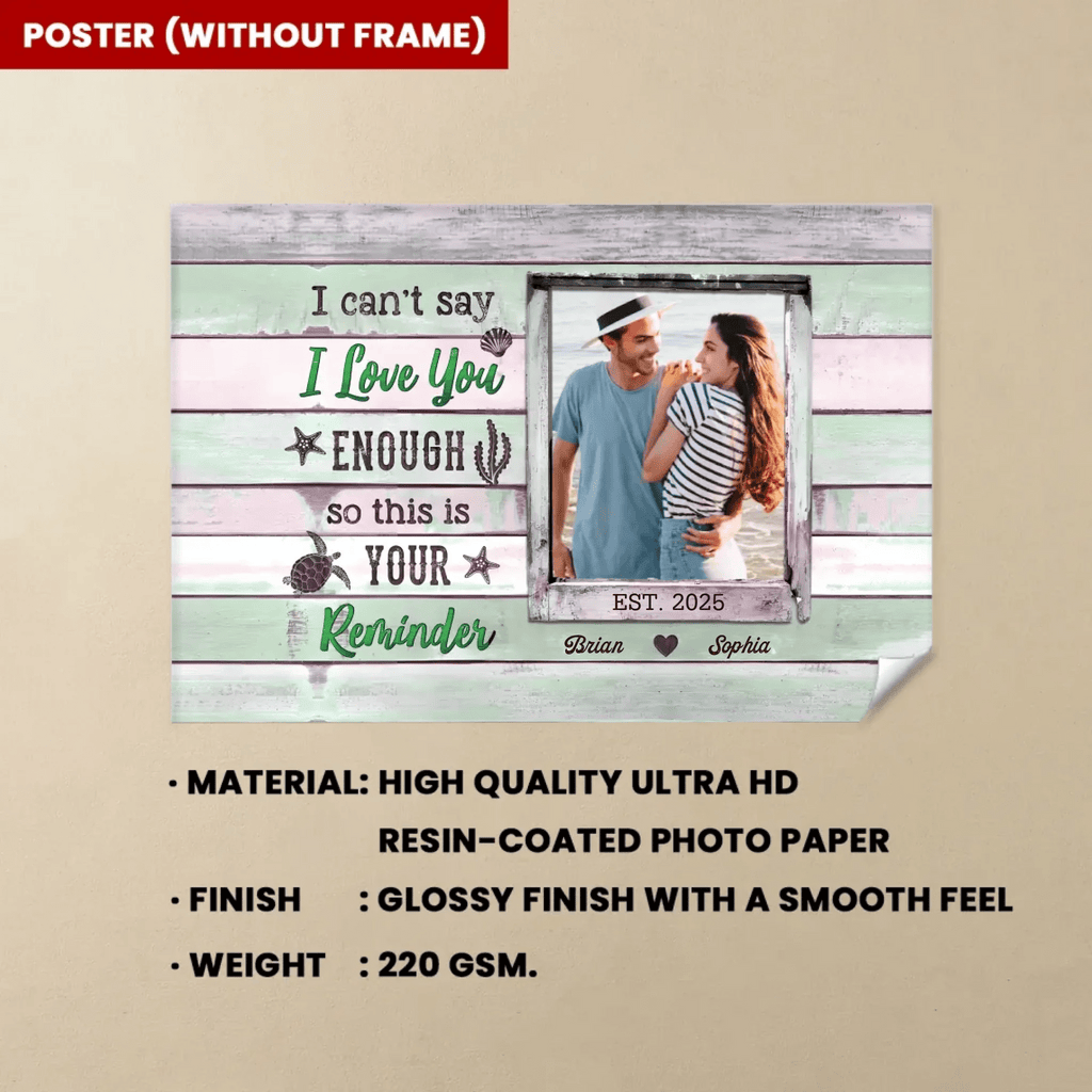 Love Reminder Personalized Anniversary Canvas Prints For Couple 761982 - DiyGiftly