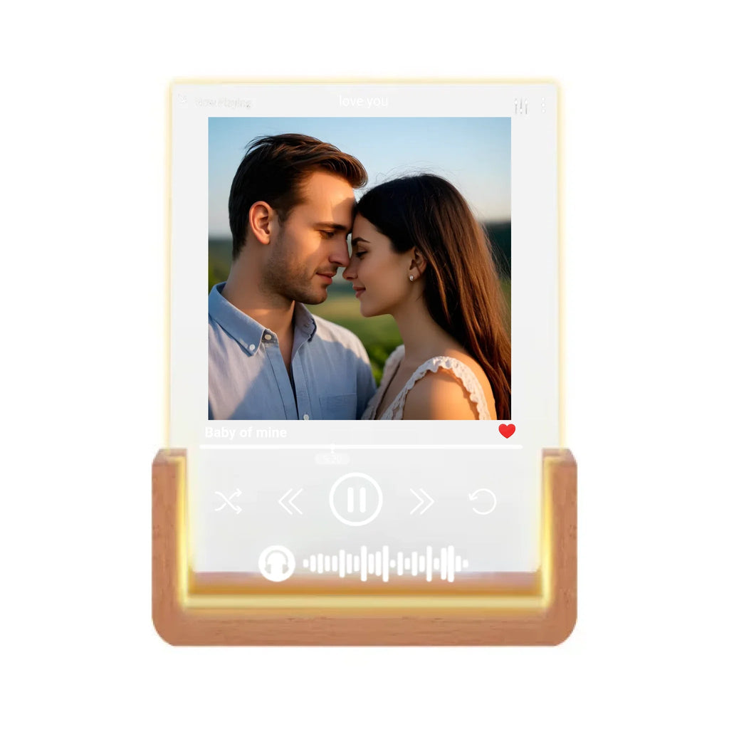 Love Song Upload Photo - Personalized Night Light - Suitable for Couples, Husbands and Wifes Valentine's Day Gifts 741721 - DiyGiftly