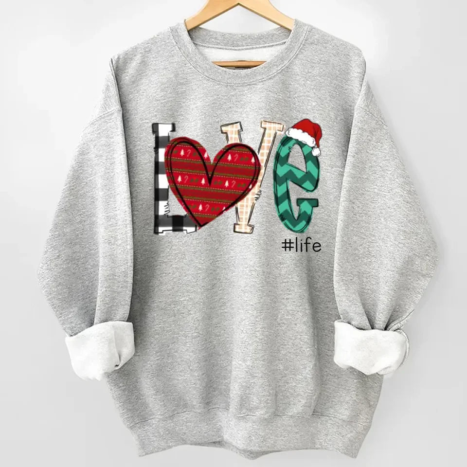 Love this grandma life unisex sweatshirt christmas gift for grandparents