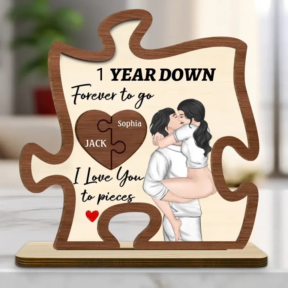 Love You To Pieces - Personalized Custom 749758 - DiyGiftly