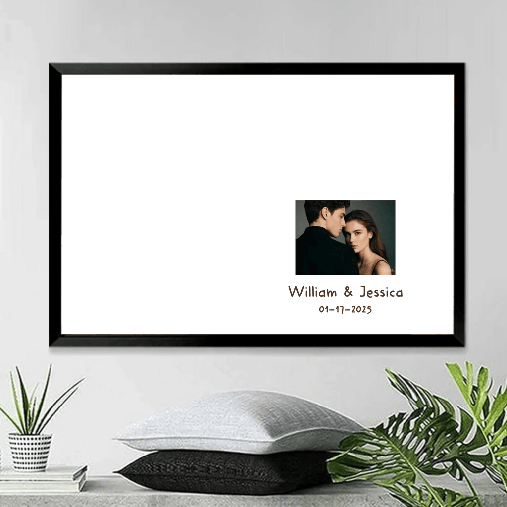 Lovely Beach Anniversary Gifts For Husband Custom Photo Personalized Canvas Wall Art 761111 - DiyGiftly