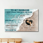 Lovely Beach Anniversary Gifts For Husband Custom Photo Personalized Canvas Wall Art 761111 - DiyGiftly