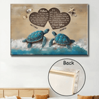 Lovely Gift Beach And Turtles - When I Say I Love You - Anniversary Gifts For Couple Personalized Canvas Print 748278 - 748283 - DiyGiftly