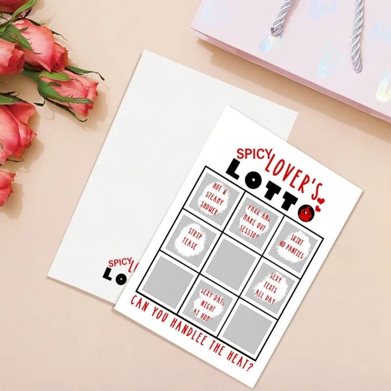 Lover's Lotto Scratch Card Valentine's Day Surprise Funny Scratch off Card Gift - DiyGiftly