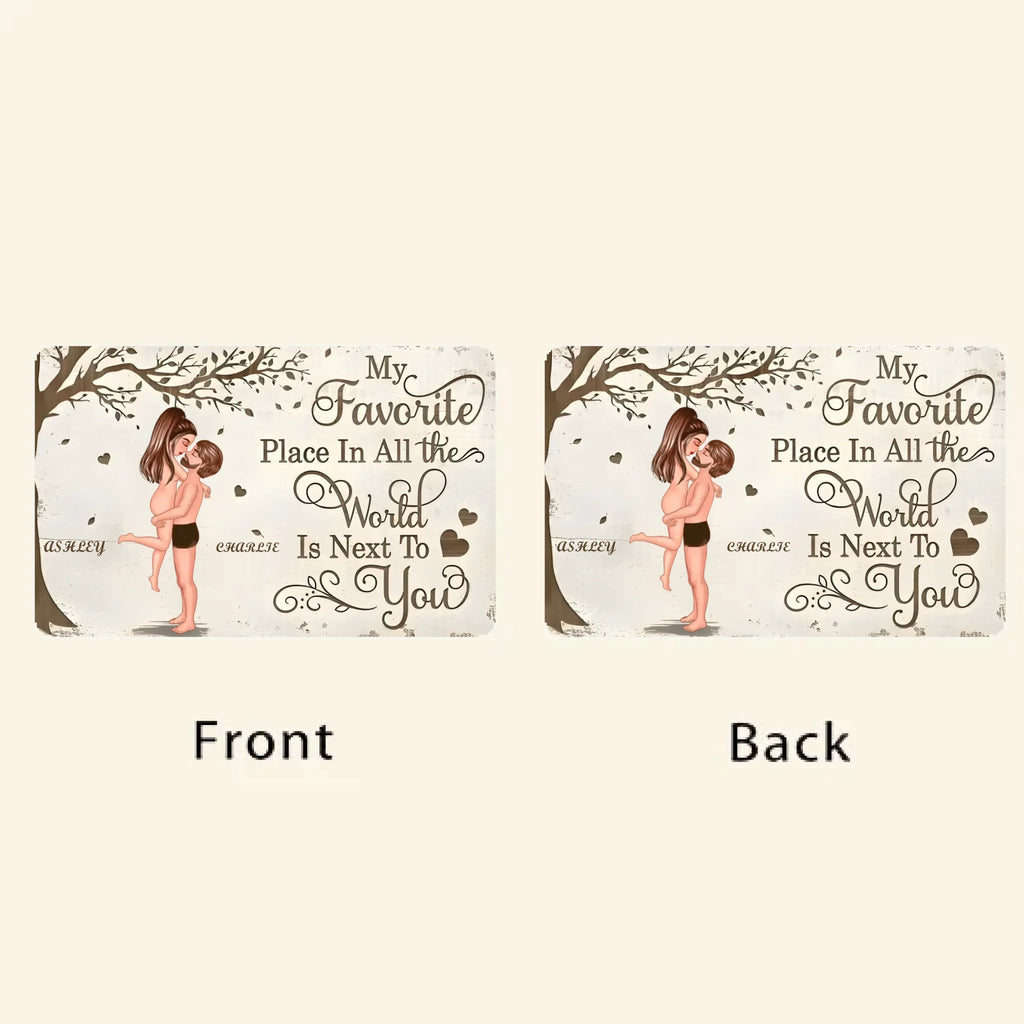 Love's Favorite Spot - Personalized 'Couple Kissing' Wallet Card - The Ideal Valentine's & Anniversary Gift for Your Special Someone 708231 - Q - DiyGiftly