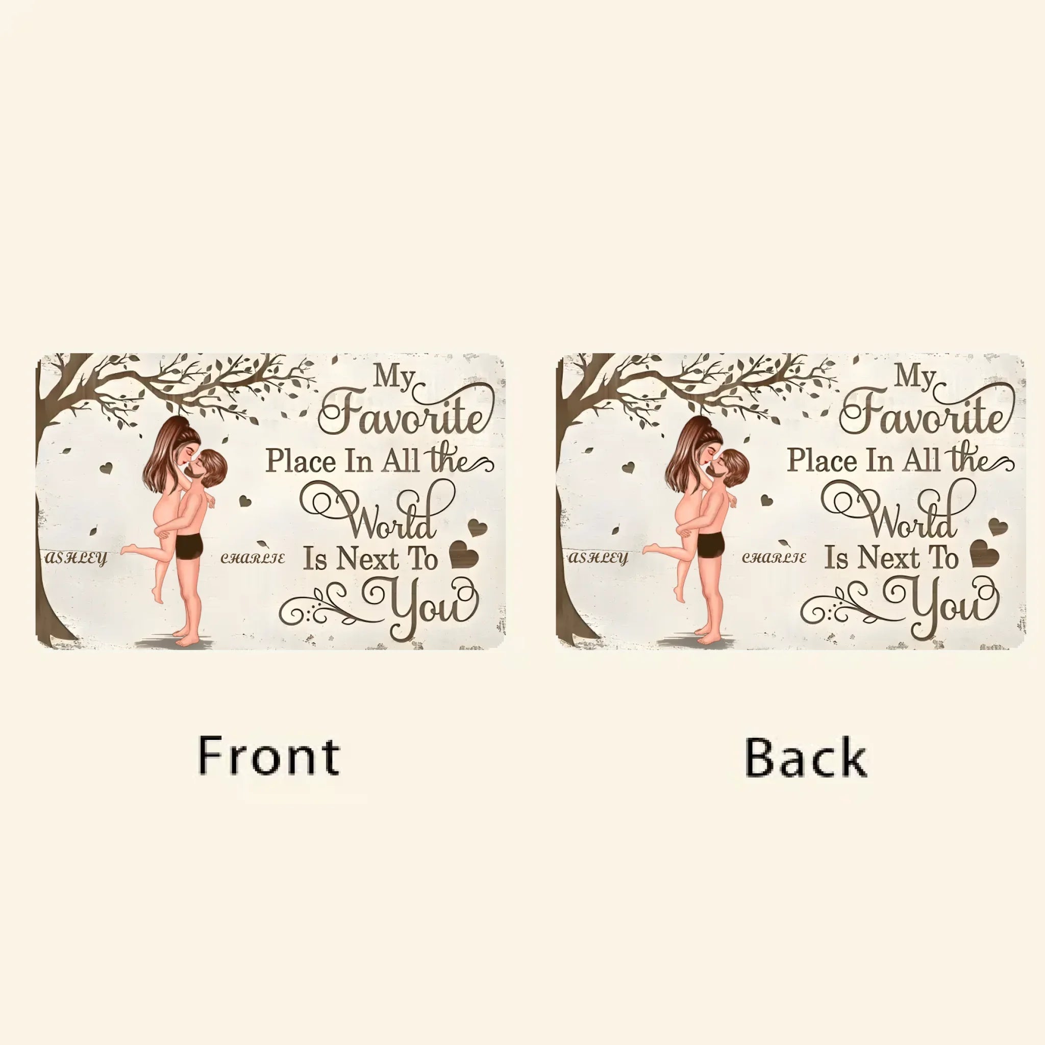 Love's Favorite Spot - Personalized 'Couple Kissing' Wallet Card - The Ideal Valentine's & Anniversary Gift for Your Special Someone 708231 - Q - DiyGiftly