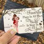 Love's Favorite Spot - Personalized 'Couple Kissing' Wallet Card - The Ideal Valentine's & Anniversary Gift for Your Special Someone 708231 - Q - DiyGiftly