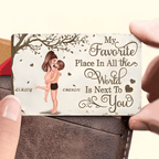 Love's Favorite Spot - Personalized 'Couple Kissing' Wallet Card - The Ideal Valentine's & Anniversary Gift for Your Special Someone 708231 - Q - DiyGiftly