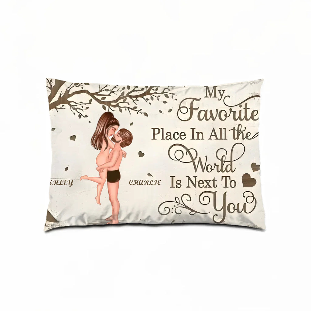 Love's Favorite Spot - The Ideal Valentine's & Anniversary Gift for Your Special Someone Pillow 708231 - B - DiyGiftly