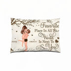 Love's Favorite Spot - The Ideal Valentine's & Anniversary Gift for Your Special Someone Pillow 708231 - B - DiyGiftly