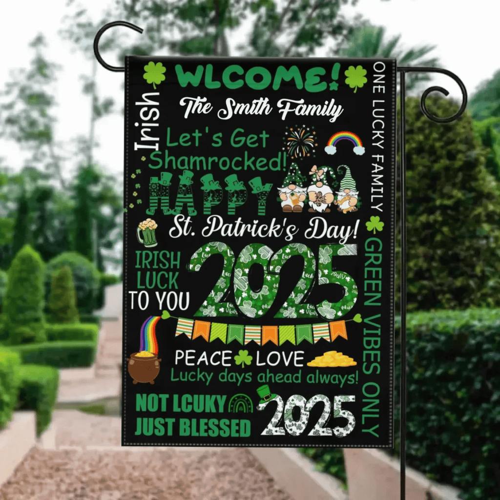 Lucky Days Ahead Always!Not Lcuky Just Blessed - Personalized Custom Flag 763297 - DiyGiftly