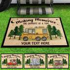 Making Memories One Campsite At A Time - Personalized Decorative Mat, Doormat 687477 - DiyGiftly
