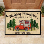 Making Memories One Campsite At A Time - Personalized Decorative Mat, Doormat 687477 - DiyGiftly