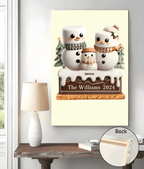 Marshmallow Lovely Family - Personalized Custom Canvas&Poster 735532 - DiyGiftly