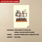 Marshmallow Lovely Family - Personalized Custom Canvas&Poster 735532 - DiyGiftly