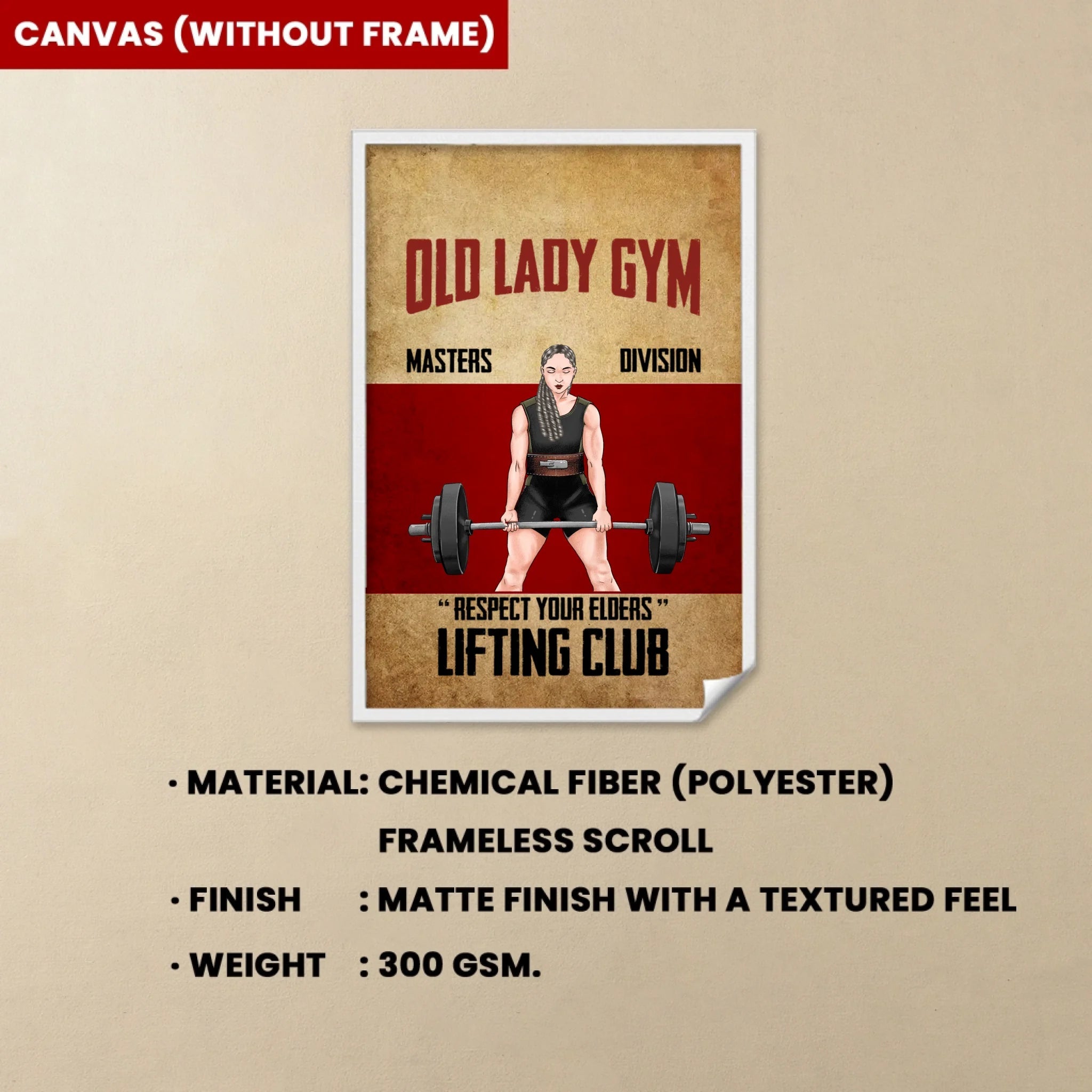 personalized poster and wrapped canvas gift for daughter detail view