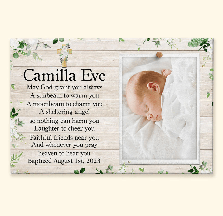 May God Grant You Always A Sunbeam To Warm You - Personalized Wrapped Canvas 516032 - DiyGiftly