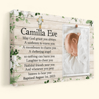 May God Grant You Always A Sunbeam To Warm You - Personalized Wrapped Canvas 516032 - DiyGiftly